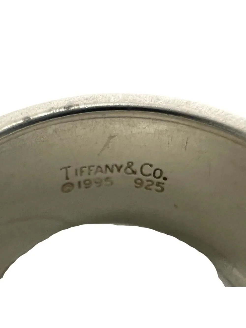 Tiffany & Co Vintage Atlas Wide Ring 925 Sterling Silver